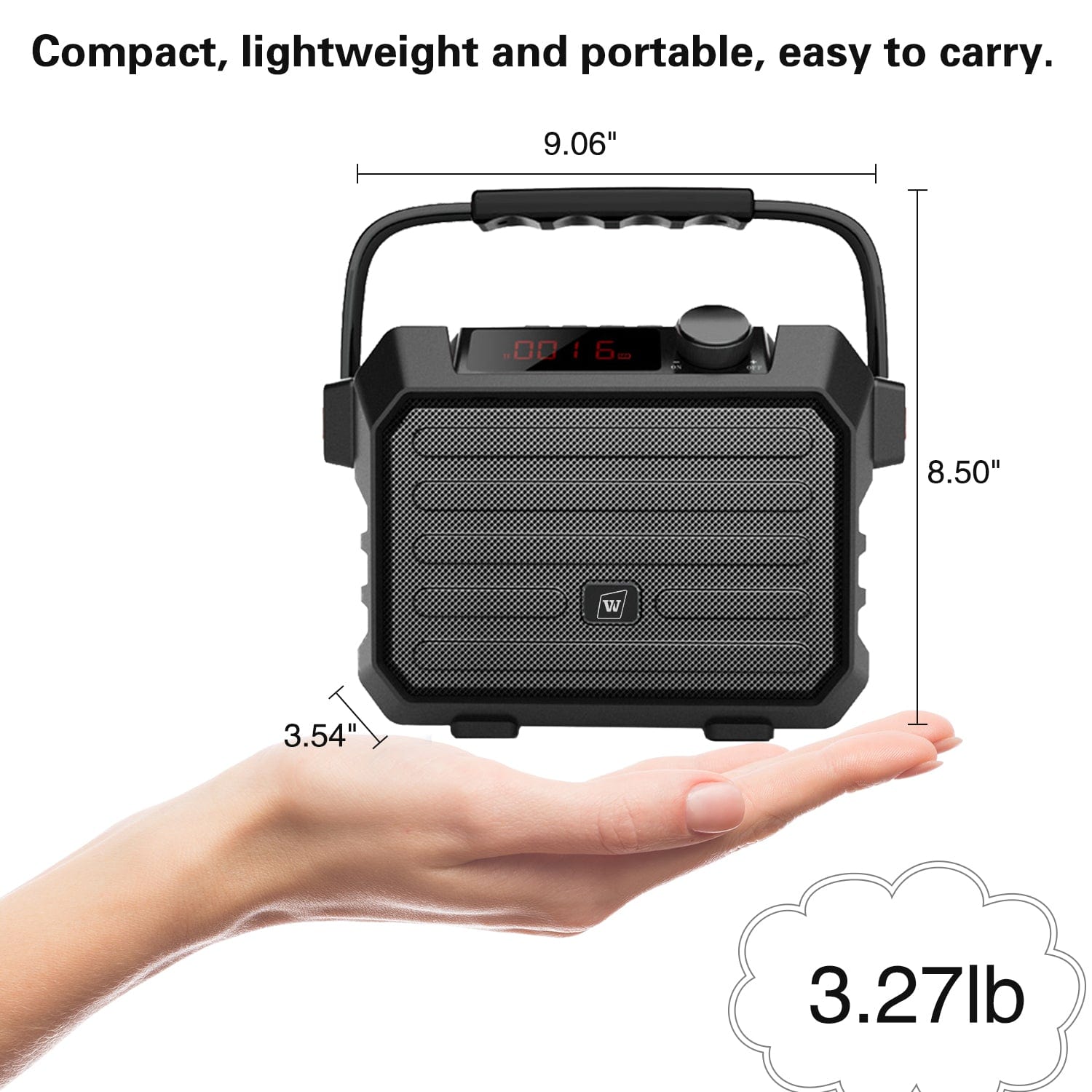 WinBridge H5 Plus Portable PA System With Wireless Headset And Lapel Lavalier Microphone Transmitter