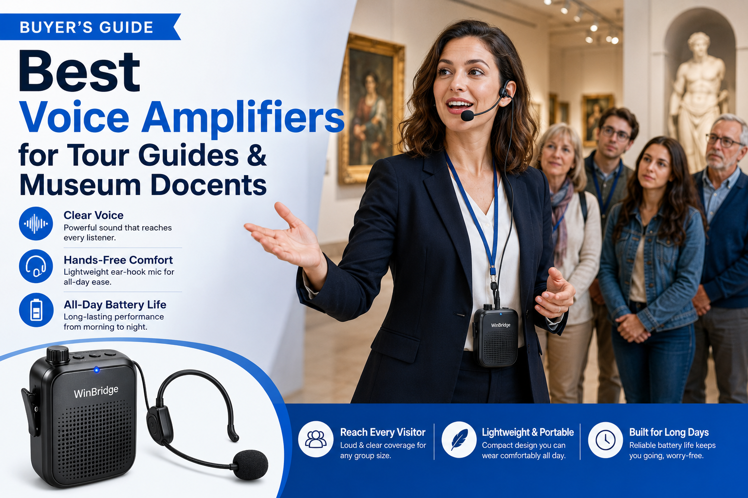 Best Voice Amplifiers for Tour Guides & Museum Docents