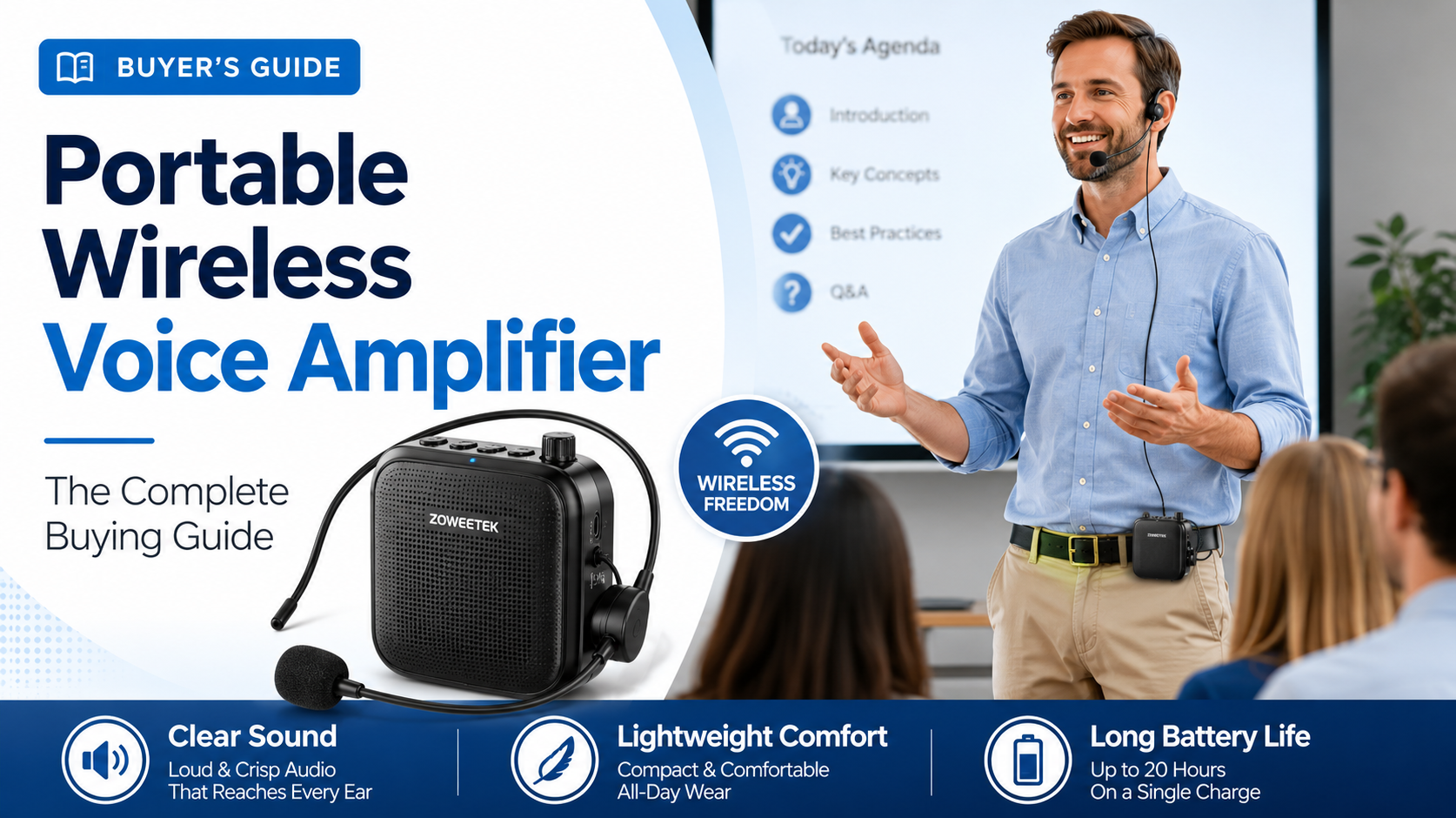 Portable Wireless Voice Amplifier