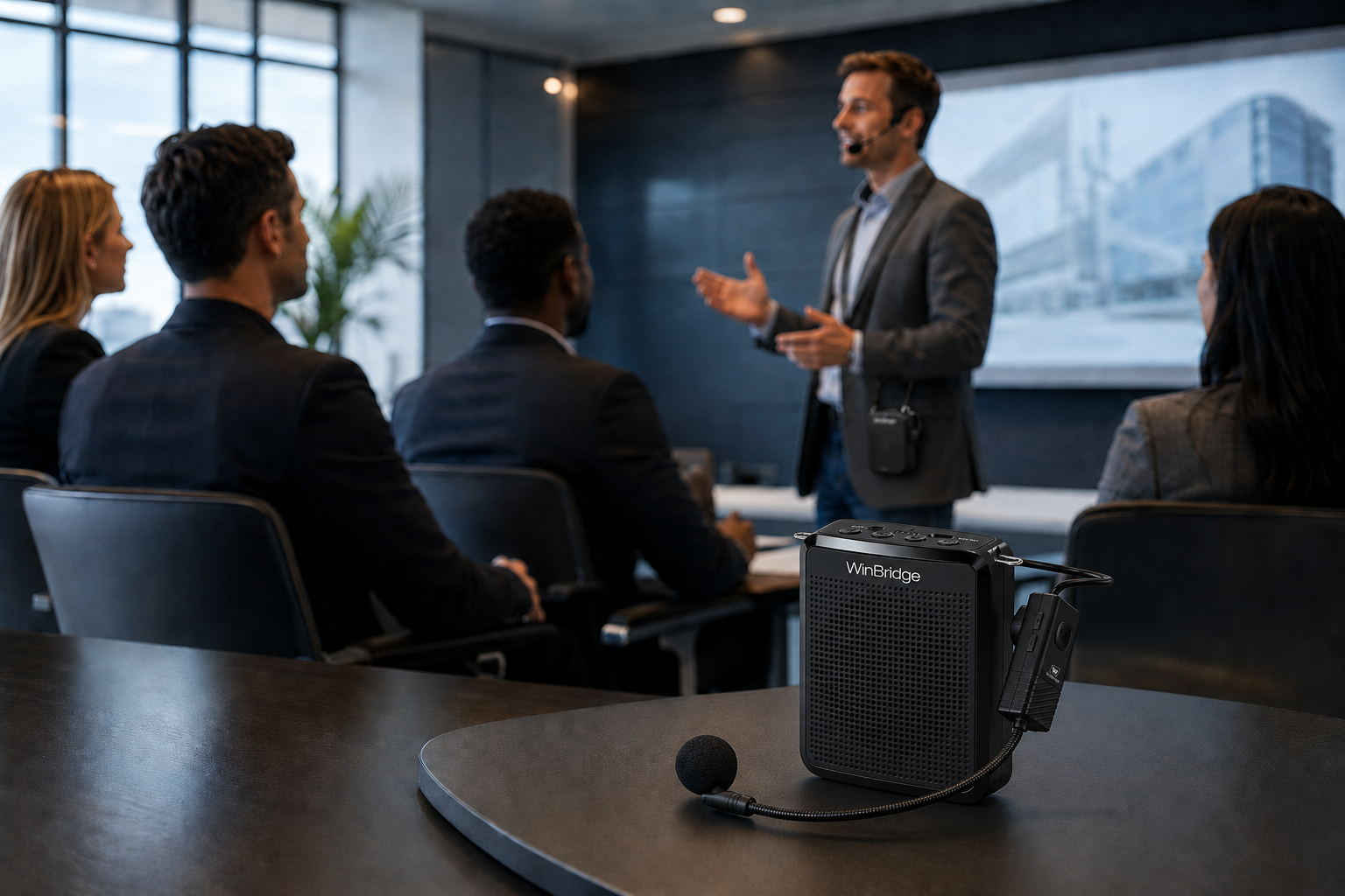 Voice Amplifier for Corporate Trainers: Why You Should Never Rely on the Room's Built-In AV