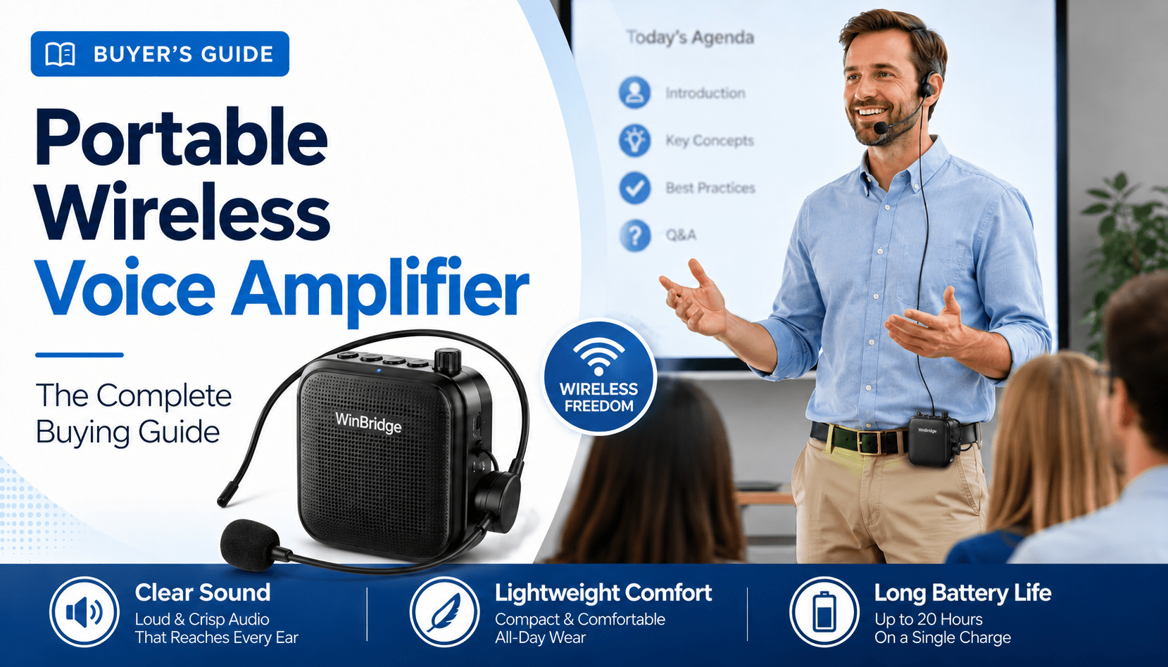 Portable Wireless Voice Amplifier: The Complete Buying Guide - WinBridge
