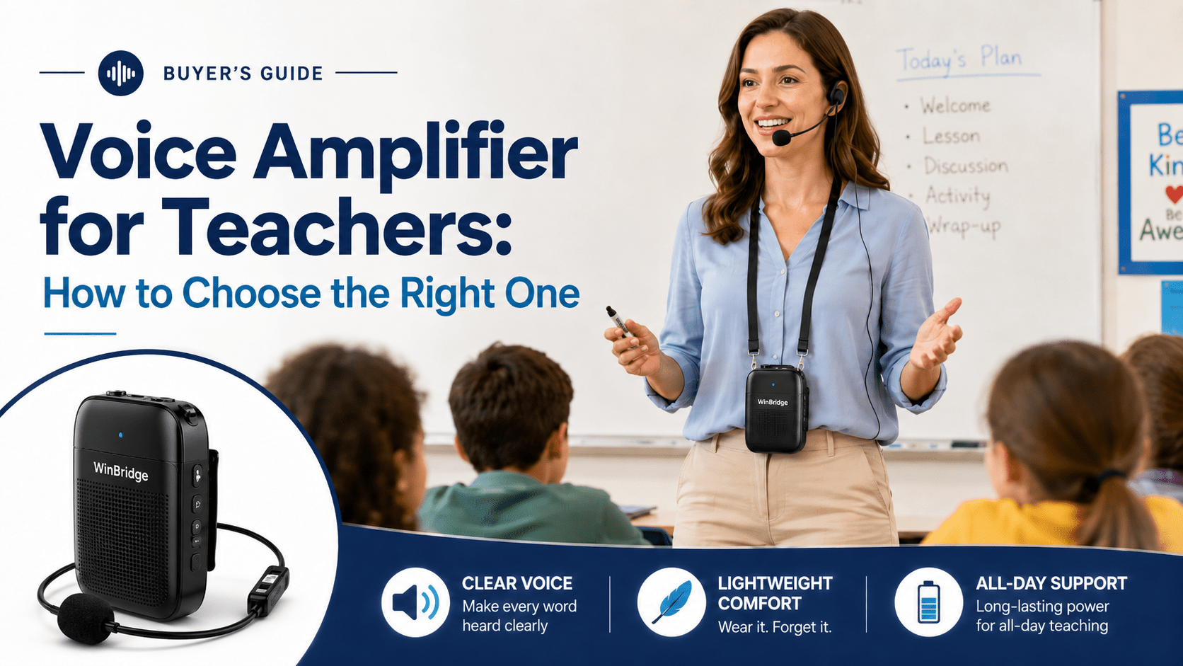 Voice Amplifier for Teachers: How to Choose the Right One - WinBridge