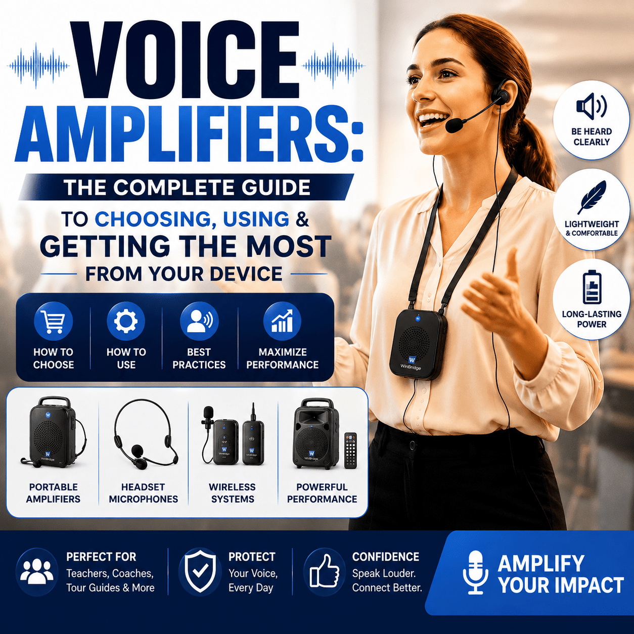 Voice Amplifiers: The Complete Guide to Choosing, Using & Getting the Most From Your Device - WinBridge