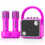 VoiceBeat™ Mini Karaoke Machine with 2 Wireless Microphones - WinBridge L20 20W