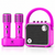 VoiceBeat™ Mini Karaoke Machine with 2 Wireless Microphones - WinBridge L20 20W
