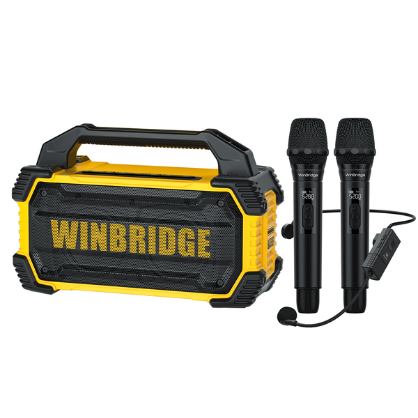 150W Waterproof Portable PA System with Dual Wireless Microphones | VoiceCamp K400 by WinBridge - WinBridge