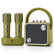 VoiceBeat™ Mini Karaoke Machine with 2 Wireless Microphones - WinBridge L20 20W