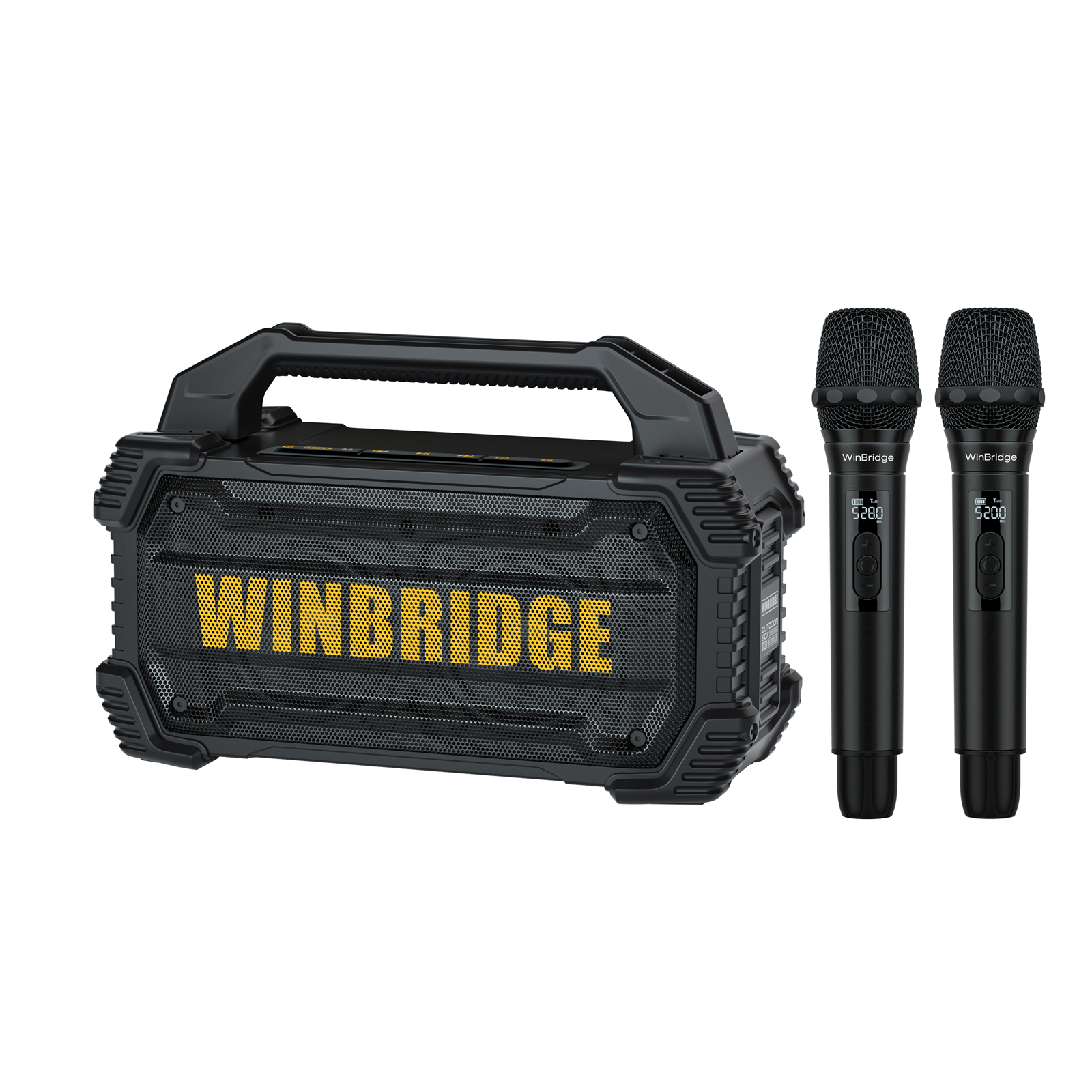 150W Waterproof Portable PA System with Dual Wireless Microphones | VoiceCamp K400 by WinBridge