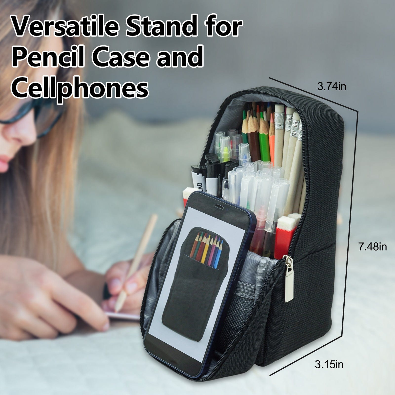 WinBridge Multi-Functional and Stylish Pencil Case