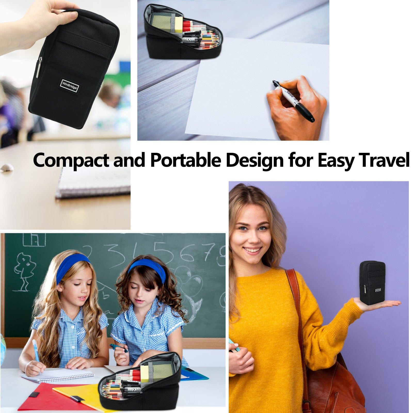WinBridge Multi-Functional and Stylish Pencil Case