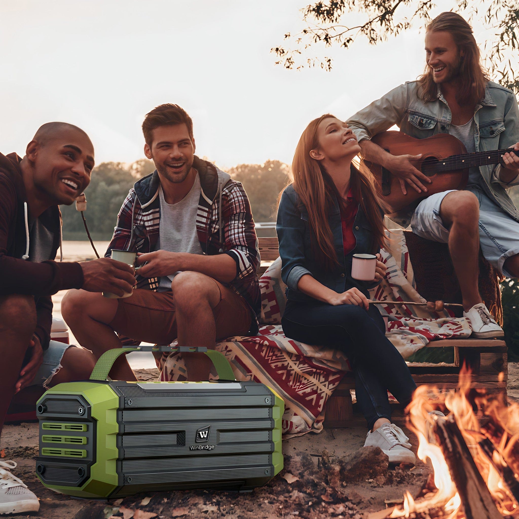 K30 Portable speaker with Wireless microphone for camping and outdoor activity