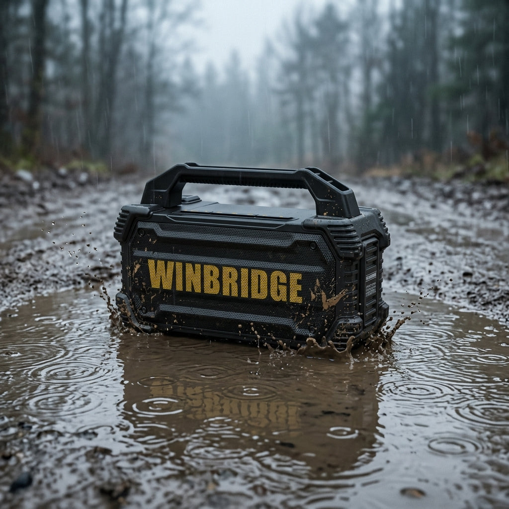150W Waterproof Portable PA System with Dual Wireless Microphones | VoiceCamp K400 by WinBridge