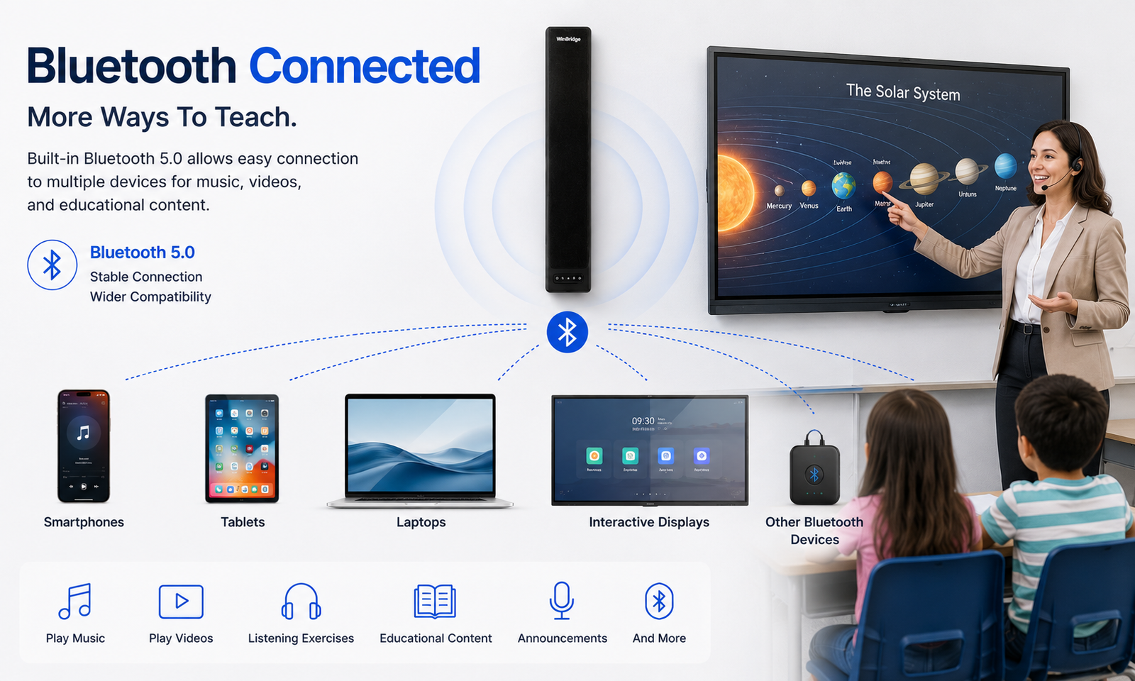 WinBridge VoiceEqual™ Classroom Voice Amplification System for Schools & Training Rooms