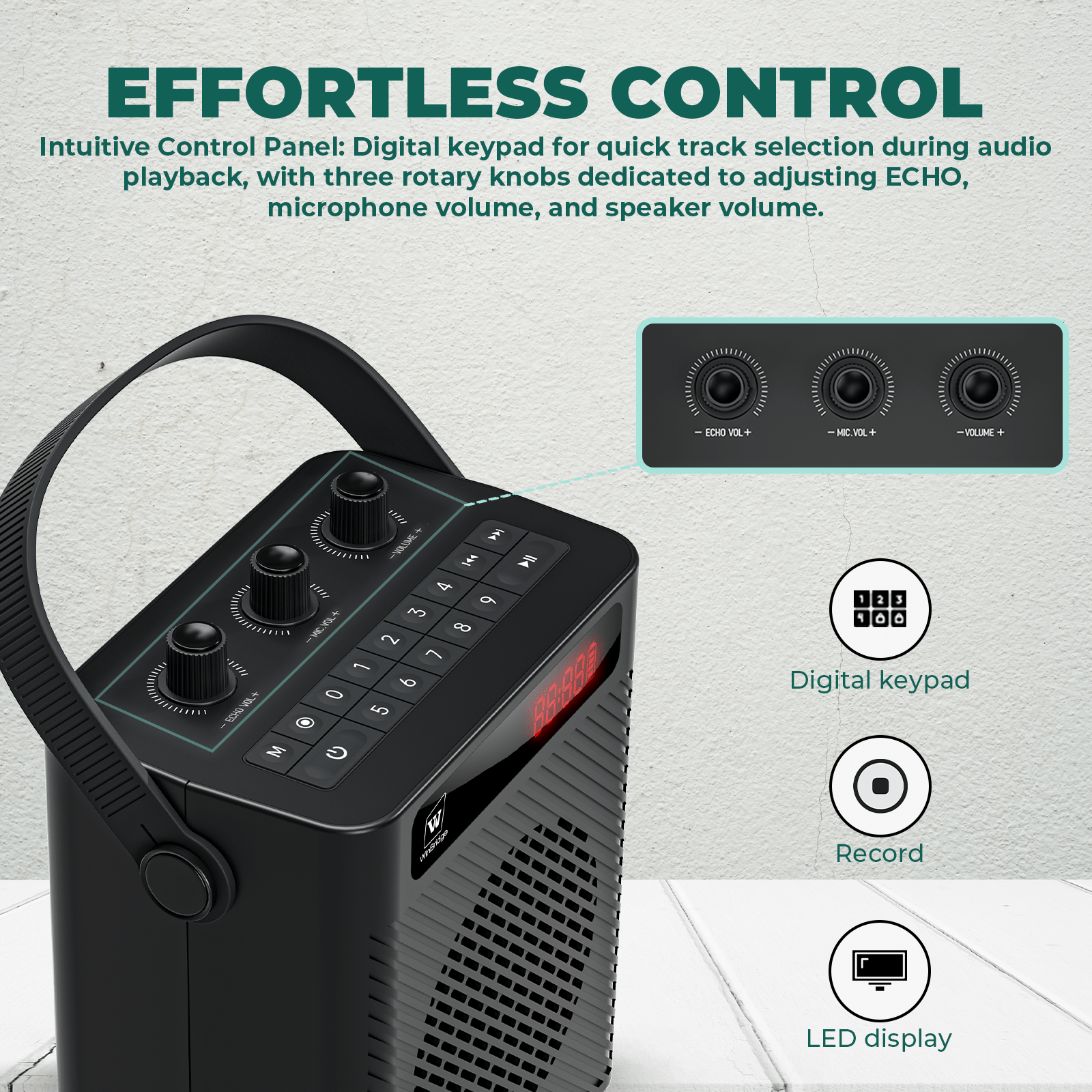 WinBridge S93 Voice Amplifier Wireless Microphone 30W Portable Lightweight Bluetooth 5.3 Mini Pa System for Teachers, 2900mAh Rechargeable Small Speaker with Headset Mic for Classroom, Speaking