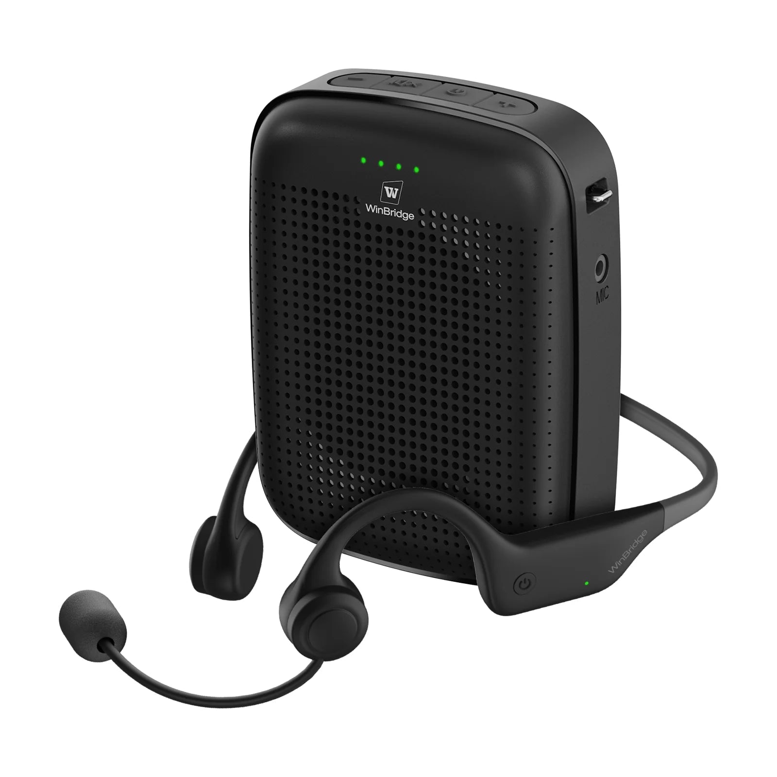 Voice Amplifier with Earhook Wireless Mic — WinBridge A007 15W - WinBridge