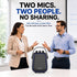 VoiceFree™ Voice Amplifier with 2 Lavalier Clip-On Mics - WinBridge WB100 36W - WinBridge