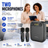 VoiceFree™ Voice Amplifier with 2 Wireless Lapel Microphones - WinBridge WB004 18W - WinBridge