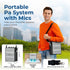 VoicePower™ 100W Portable PA System with 2 Wireless Mics - WinBridge S99 Karaoke - WinBridge