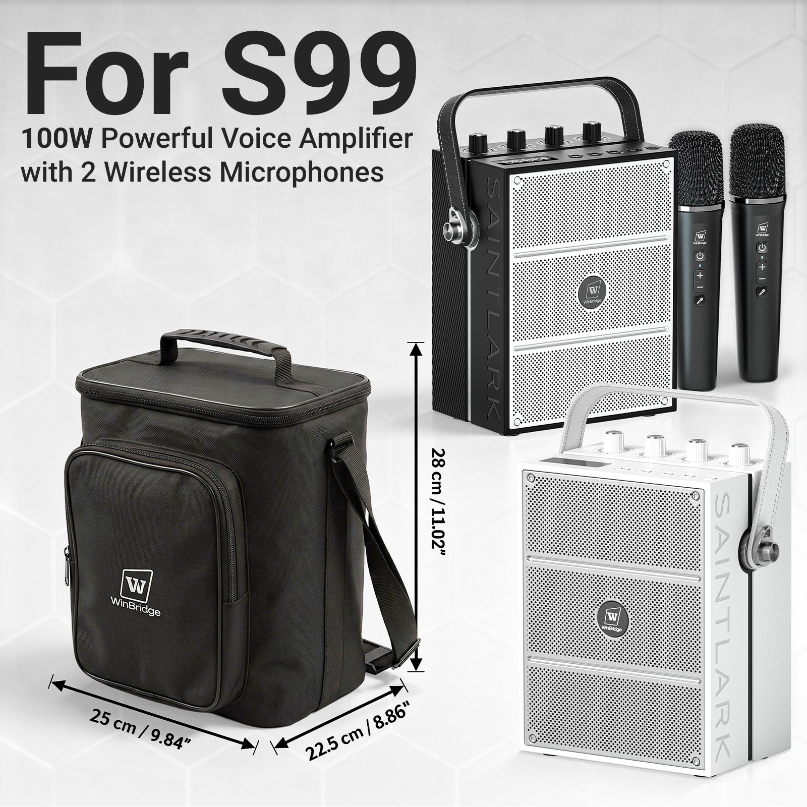 WinBridge S99 Portable Speaker Storage Bag