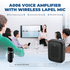 WinBridge A006 Voice Amplifier with Wireless Lapel Microphone - Personal Megaphone for Teachers, 15W Portable Mini Bluetooth PA System and Clip - on Lavalier Mic for Classroom, Speech, Yoga, Tour Guide - WinBridge
