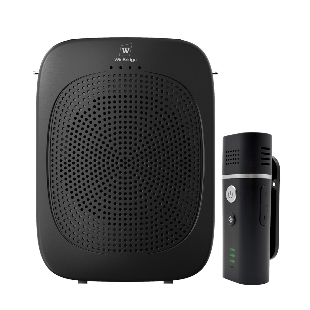 WinBridge C006 Bluetooth Voice Amplifier with Wireless Lavalier Lapel Microphone for Teachers, Portable Speaker Clip - On Microphone, Mini Megaphone PA System for Classroom/Yoga/Conference - WinBridge