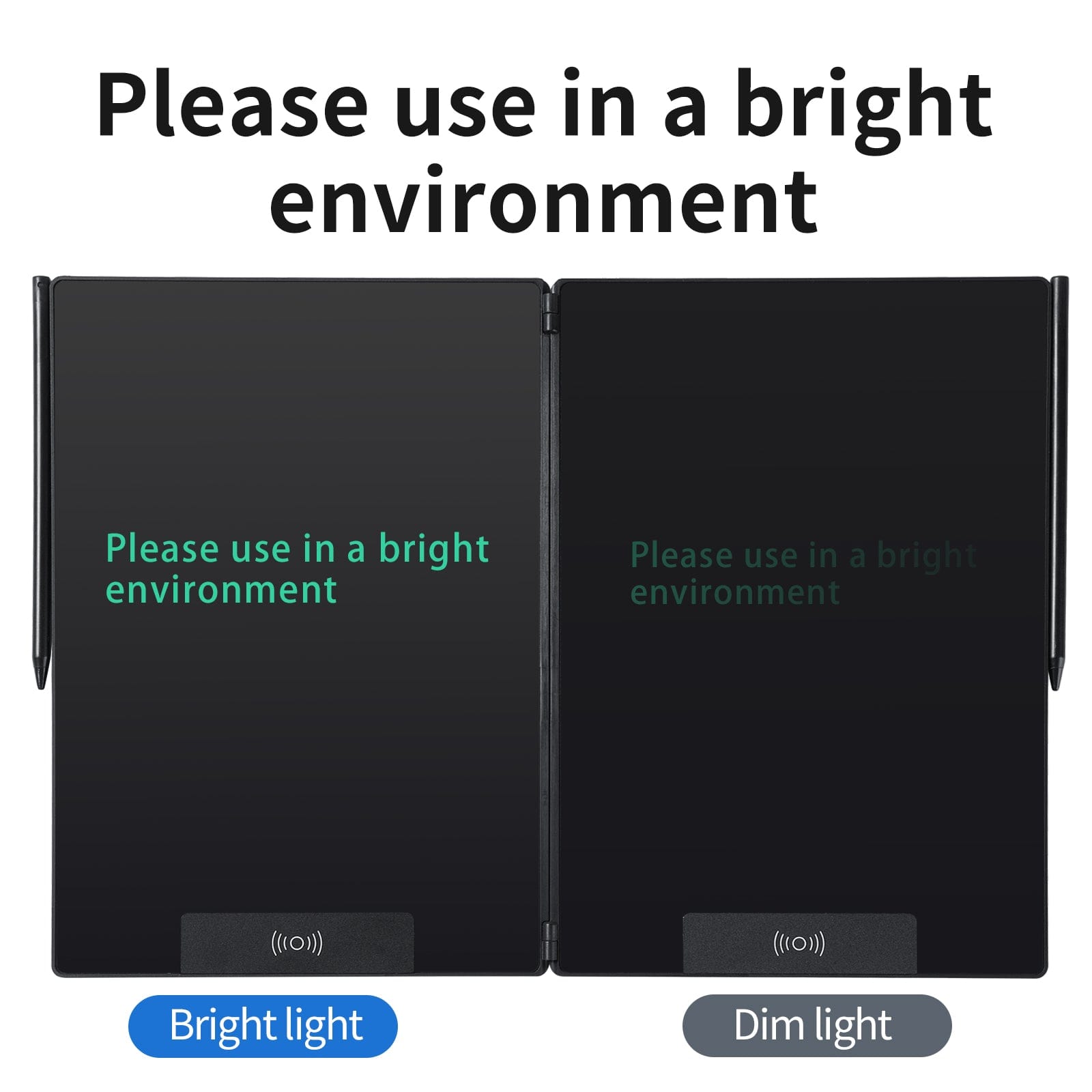 WinBridge Foldable LCD Writing Tablet with Dual Screen - Reusable Notebook 14.3