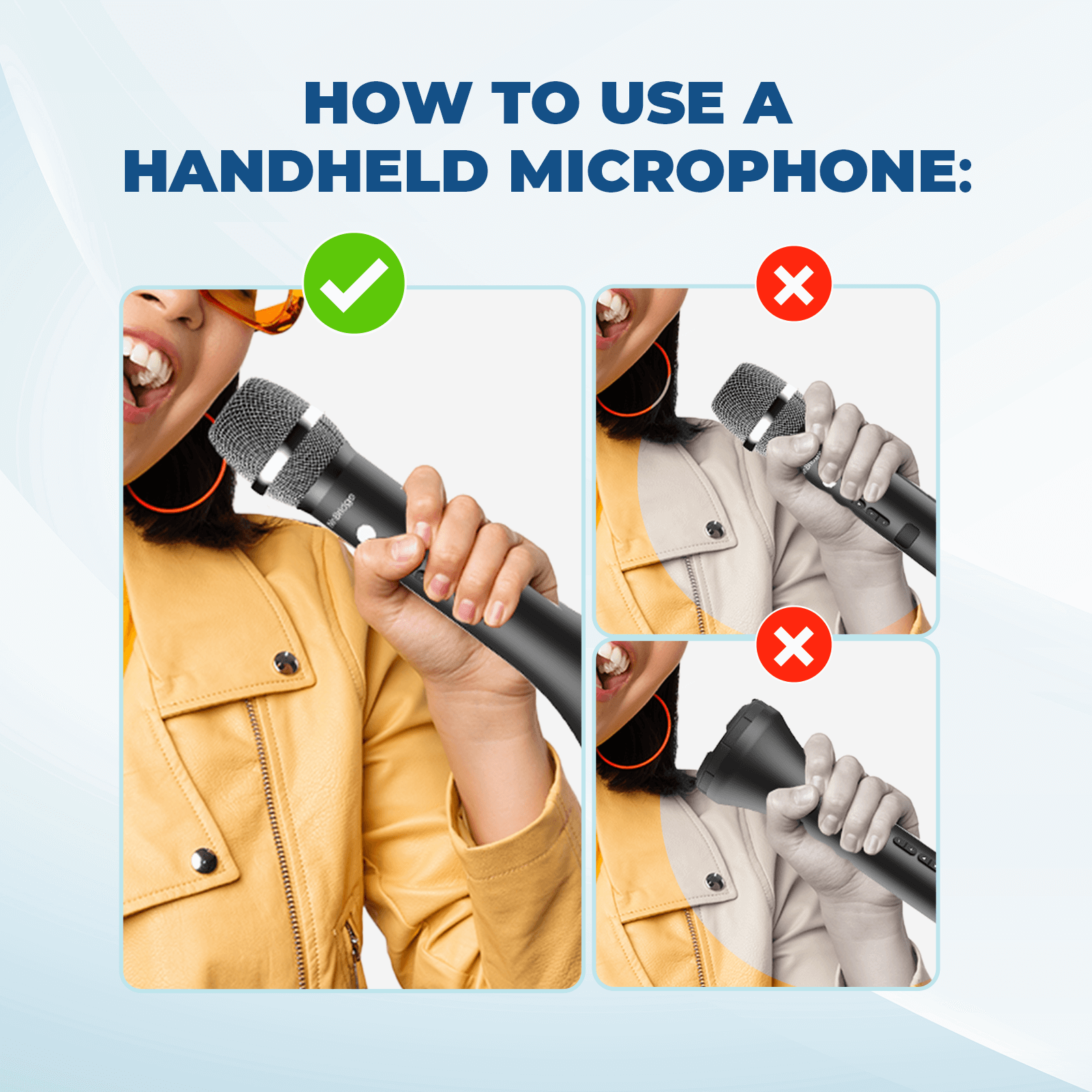 WinBridge H9 Bluetooth Microphone Wireless Voice Amplifier, Professional Intelligent Noise Cancelling Handheld/Desktop Mic Speaker, 15W PA System with 3 Sound Effects for Teaching Singing Speaking - WinBridge