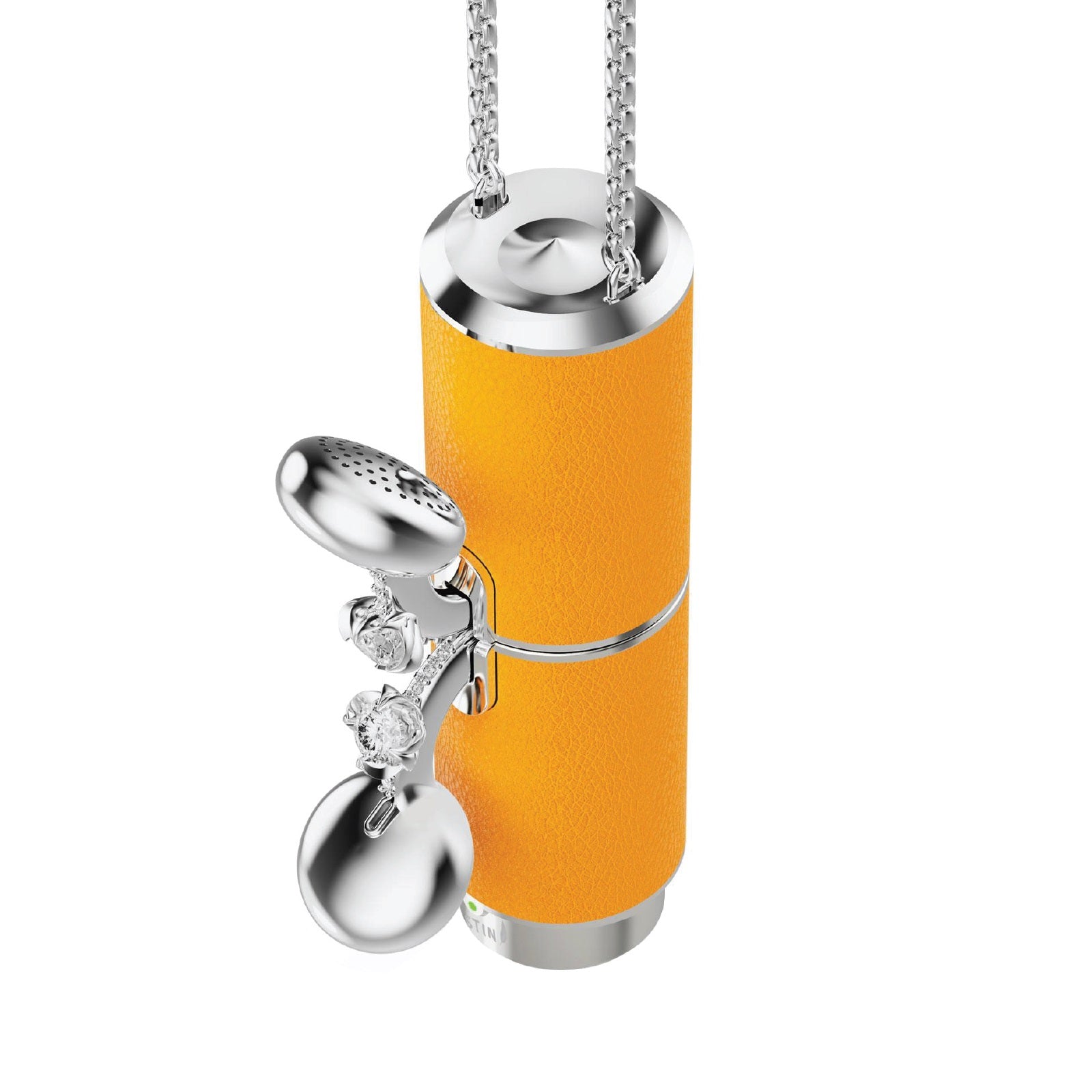 WinBridge Jewelry Semi - In - Ear Bluetooth Earphones with Diamond Earrings, Charging Case & Necklace,Bluetooth 6.0, Hi - Fi Sound, 2 - in - 1 Wearable Fashion Necklace Earbuds - WinBridge