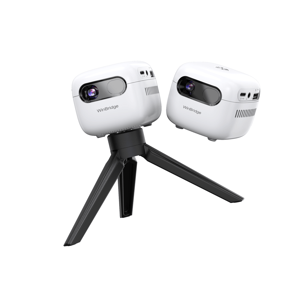 WinBridge Q8 Smart Projector 1080p Full HD Portable Mini Projector with WiFi,Bluetooth,HDMI&USB,Auto Focus and Auto Keystone Correction - WinBridge