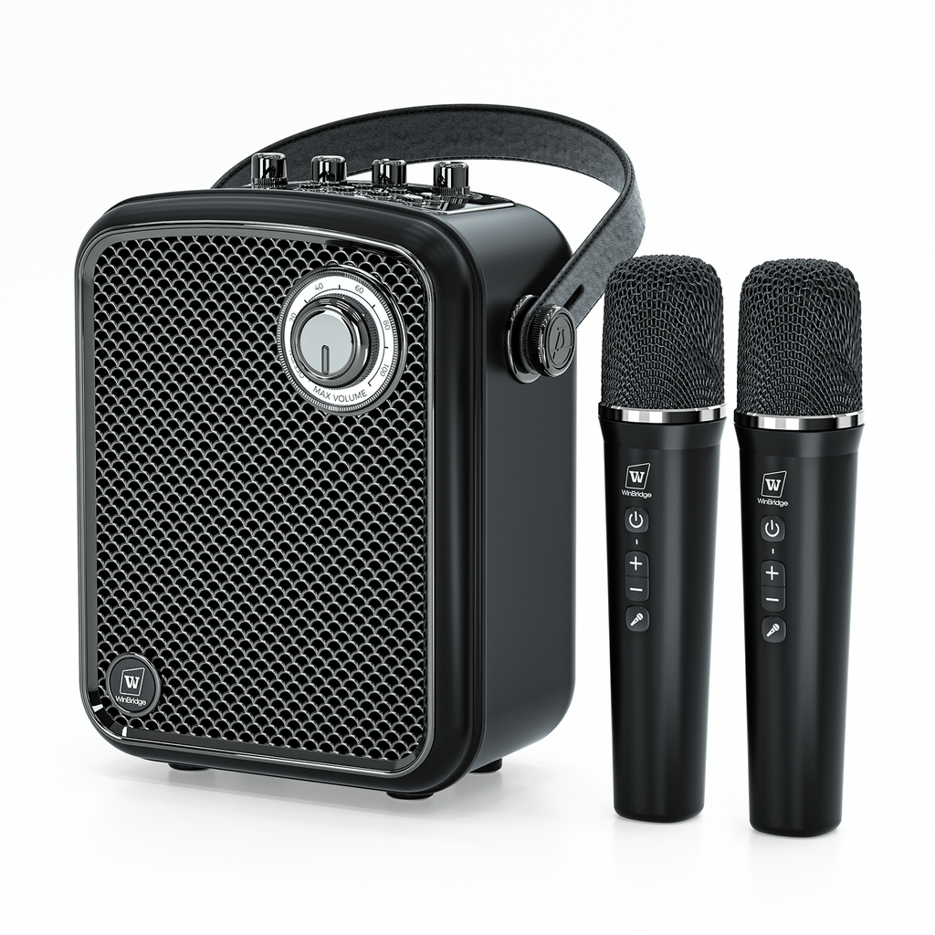 WinBridge S100 Pro Voice Amplifier with Wireless Microphones, 70W Po