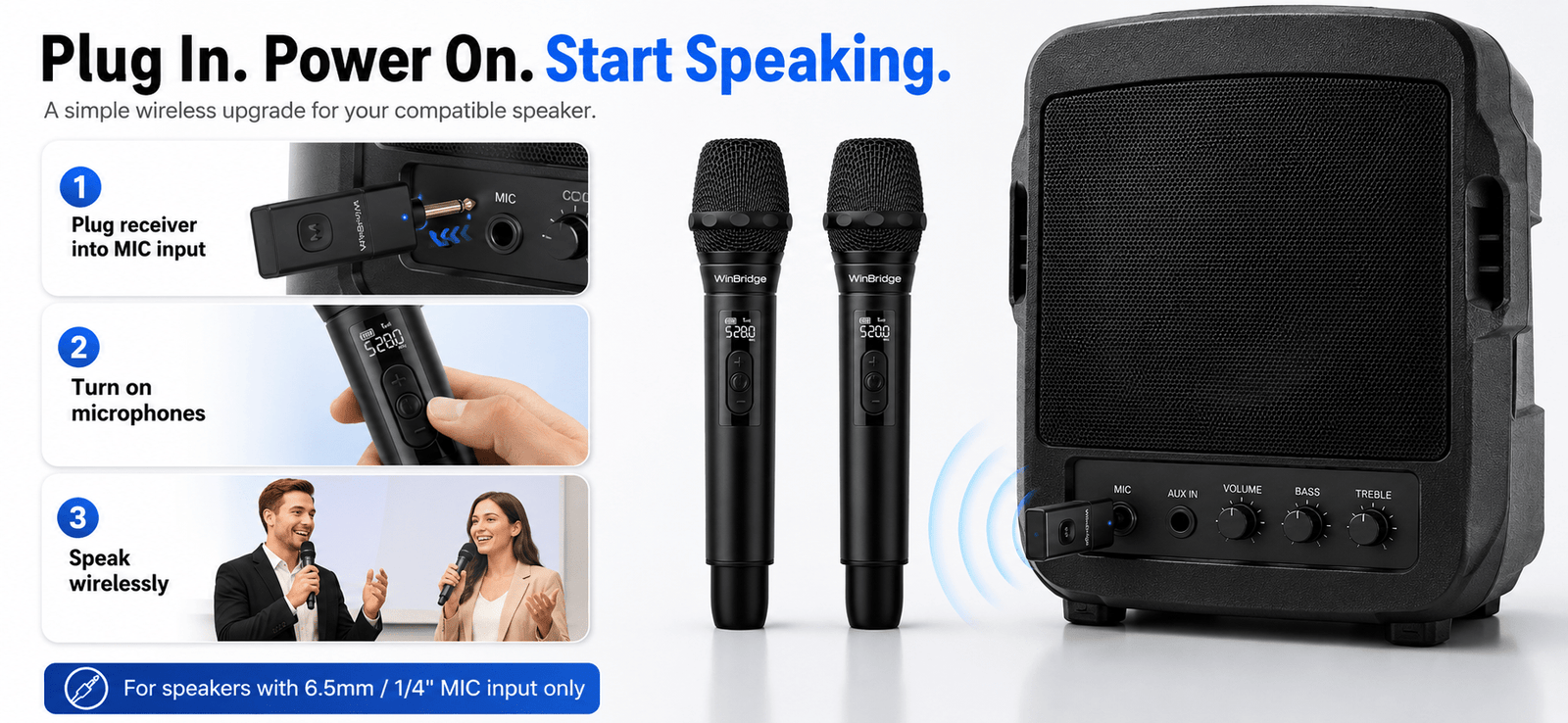 WinBridge S20 Universal Wireless Microphone System - WinBridge