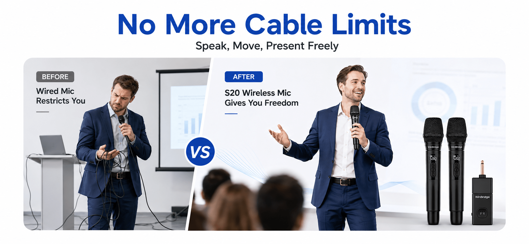 WinBridge S20 Universal Wireless Microphone System - WinBridge