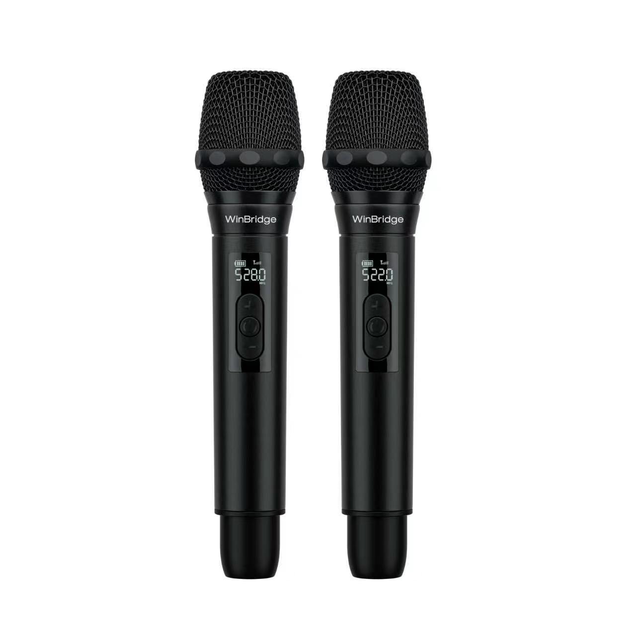 WinBridge S20 Wireless Handheld Microphones for S200, K400 Portable Pa Speaker System （ 2-Pack ) - WinBridge