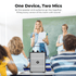WinBridge S98 Plus 50W Voice Amplifier with 2 Headset Microphones,Microphone with Speaker, Portable Sound System with Microphone,Bluetooth Speaker Megaphone for Teachers, Classroom, Outdoor, Events - WinBridge