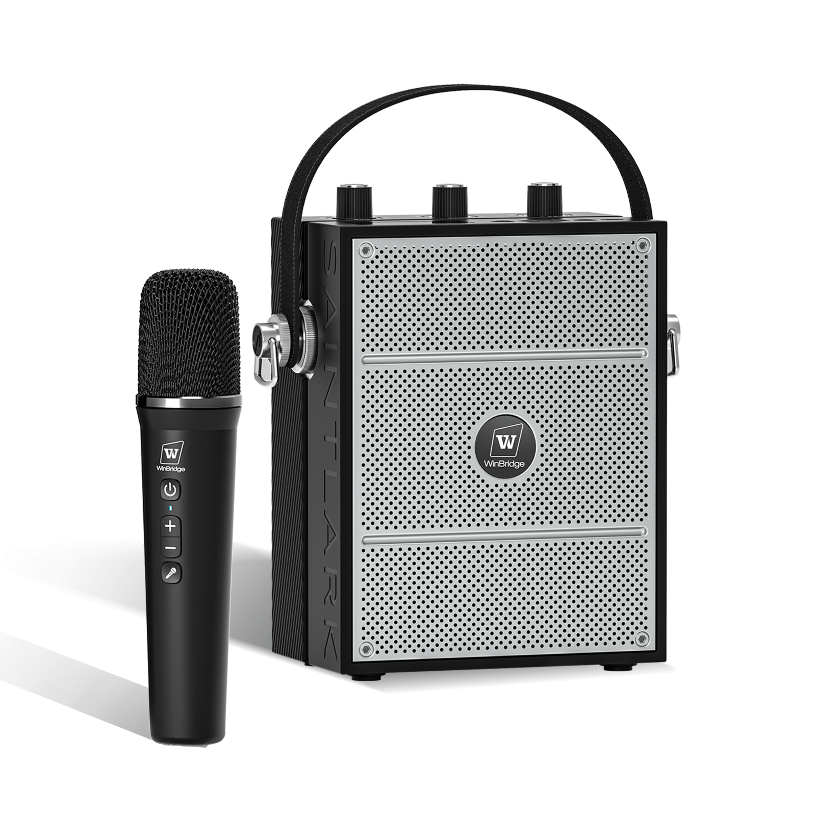 WinBridge S98 Pro Wireless Voice Amplifier with Handheld Microphone, Portable Speaker and Microphones for Teachers & Events, Wireless Karaoke Mic for Singing, PA System with Echo & Sound Effects - WinBridge