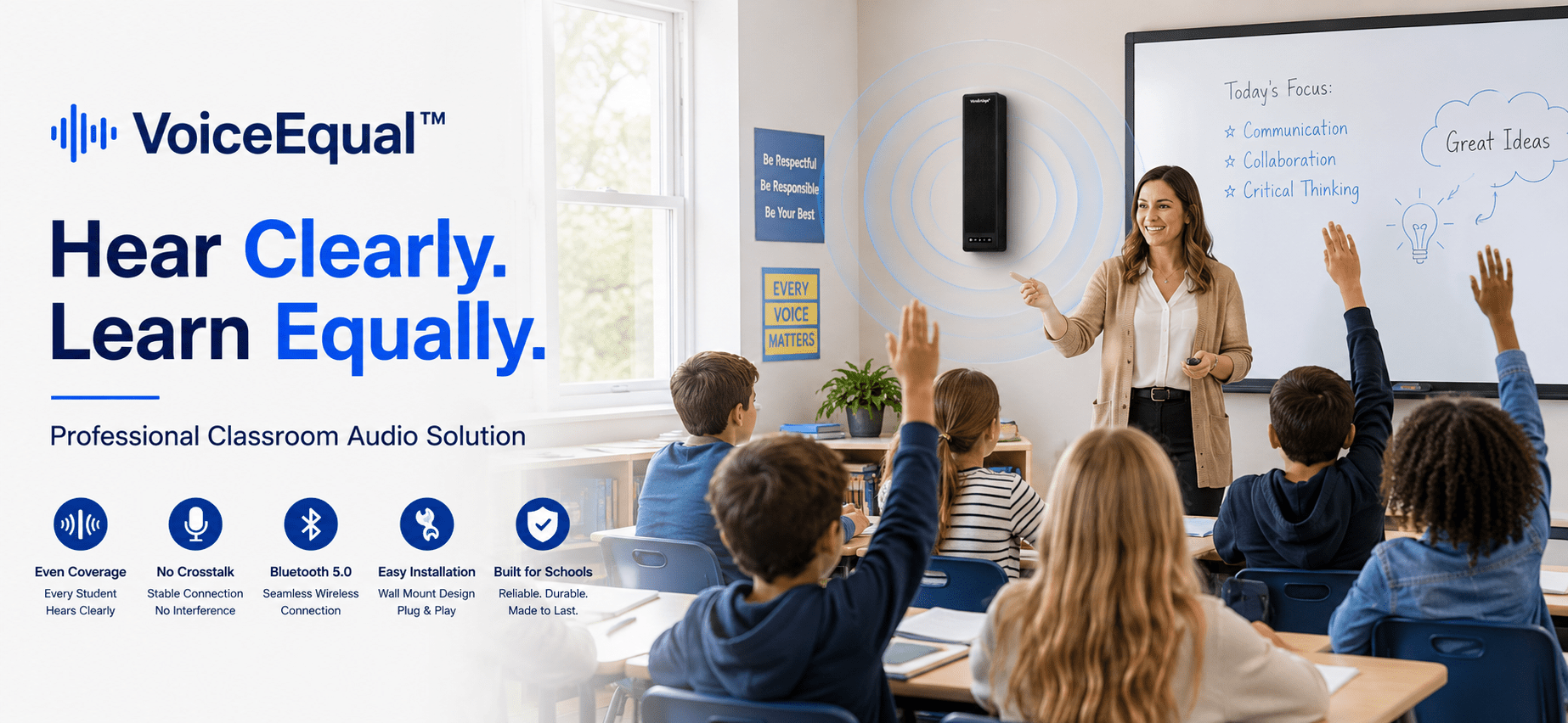 WinBridge VoiceEqual™ Classroom Voice Amplification System for Schools & Training Rooms - WinBridge