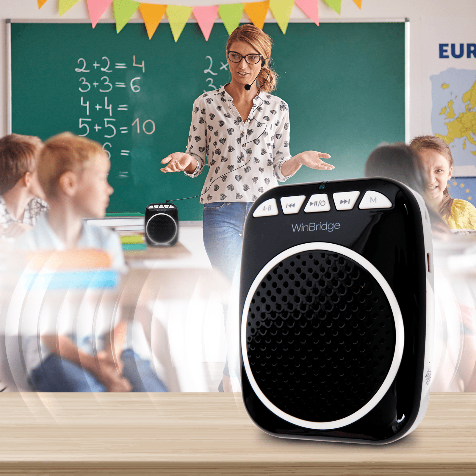 WinBridge WB001 Portable Voice Amplifier Rechargeable Ultralight For Teachers - WinBridge