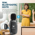 WinBridge WB005 Wireles Voice Amplifier with Bluetooth Lavalier Lapel Microphone for Teachers,15W Portable Speaker and Wireless Clip On Microphone System, Mini Megaphone Speaker Mic Set 2600mAh - WinBridge