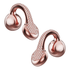 WinBridge Wireless Earbuds, Jewelry - Style Clip on Open Ear Headphones, Bluetooth 6.0, Earring Headphone for Women,Gift, Rose Gold - WinBridge