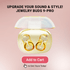 WinBridge Wireless Earbuds, Jewelry - Style Semi - Open Ear Headphones, Bluetooth 6.0, Elegant In - Ear Buds for Women, Gift, Rose Gold - WinBridge