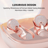 WinBridge Wireless Earbuds, Jewelry - Style Semi - Open Ear Headphones, Bluetooth 6.0, Elegant In - Ear Buds for Women, Gift, Rose Gold - WinBridge