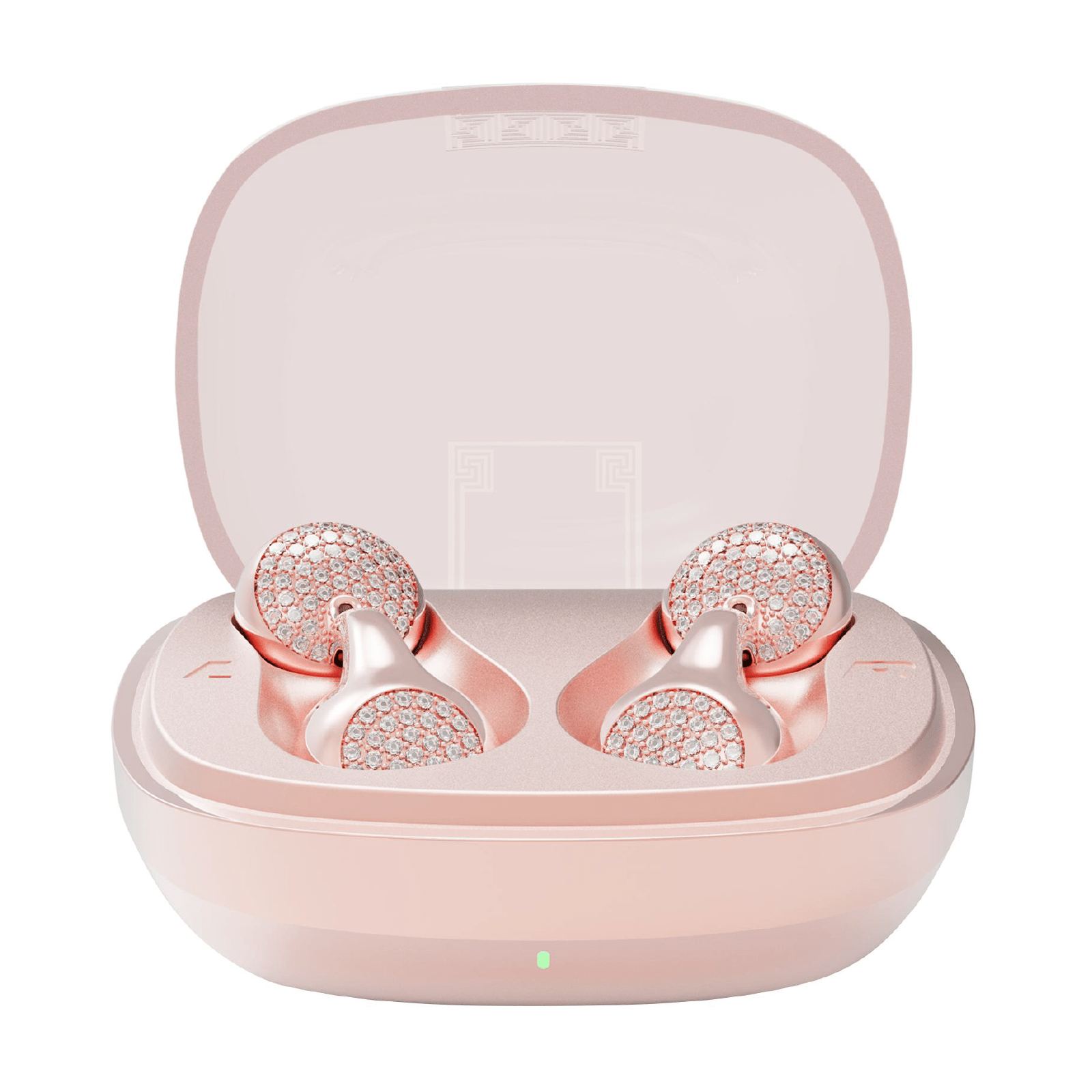 WinBridge Wireless Earbuds, Jewelry - Style Semi - Open Ear Headphones, Bluetooth 6.0, Elegant In - Ear Buds for Women, Gift, Rose Gold - WinBridge
