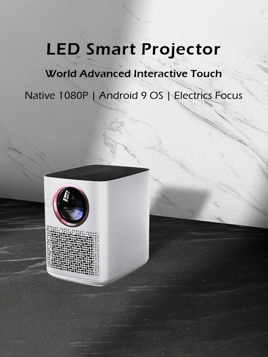 Y3 Smart Projector with 4K Decoding, 4000 Lumens, Auto Focus, Android 9.0,With Bluetooth speaker mode, Interactive touchscreen - WinBridge