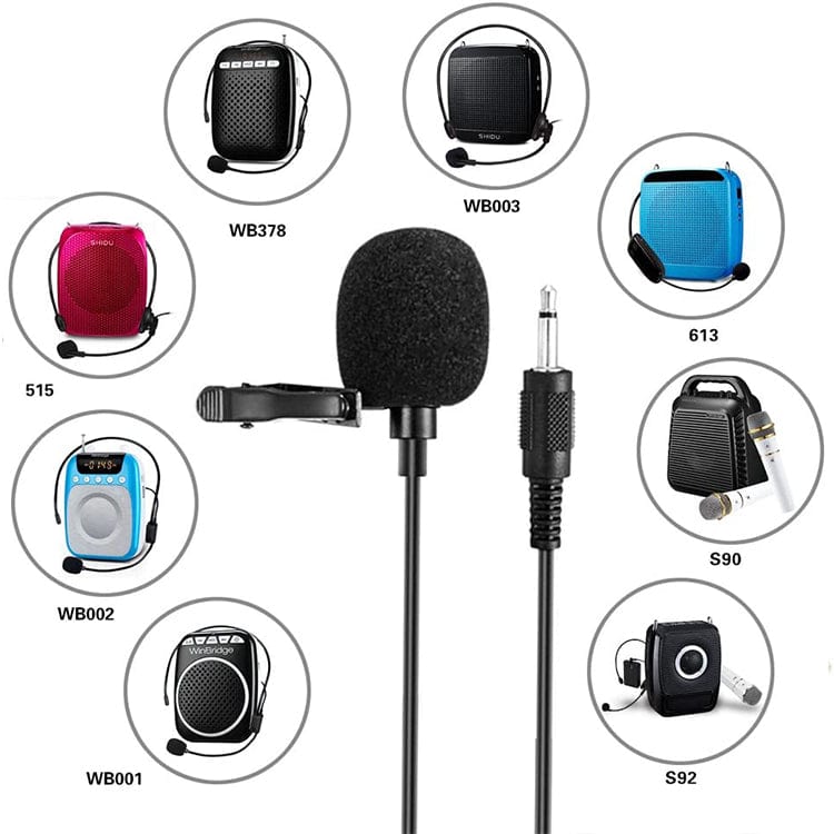 WinBridge S6 Portable Collar Clip Microphone 3.5mm