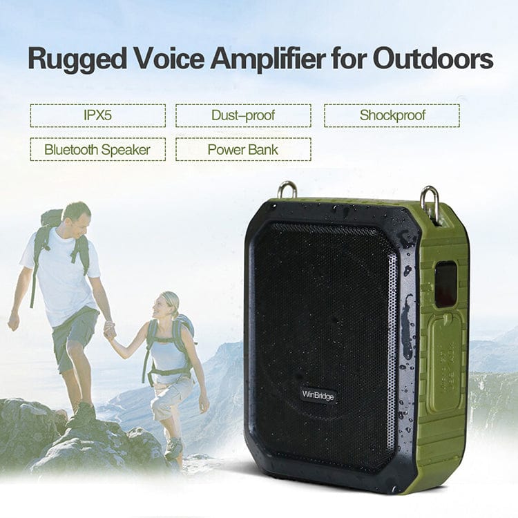 WinBridge M800 18W  Voice Amplifier With Wired Microphone Headset Waterproof
