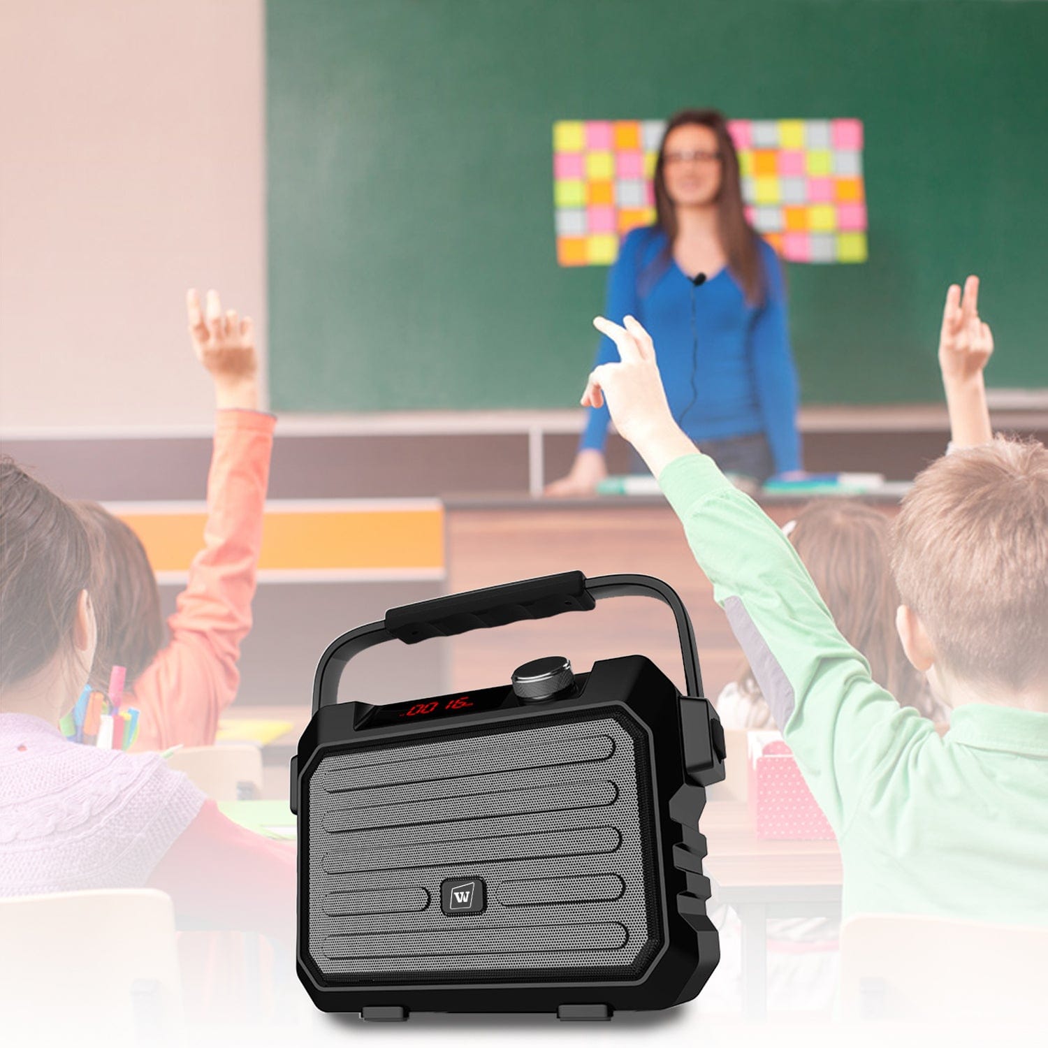 WinBridge H5 Plus Portable PA System With Wireless Headset And Lapel Lavalier Microphone Transmitter