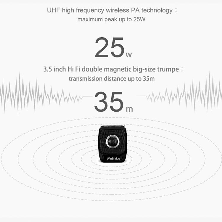 WinBridge S92 Pro Portable PA System with 2 Wireless Microphones Bluetooth