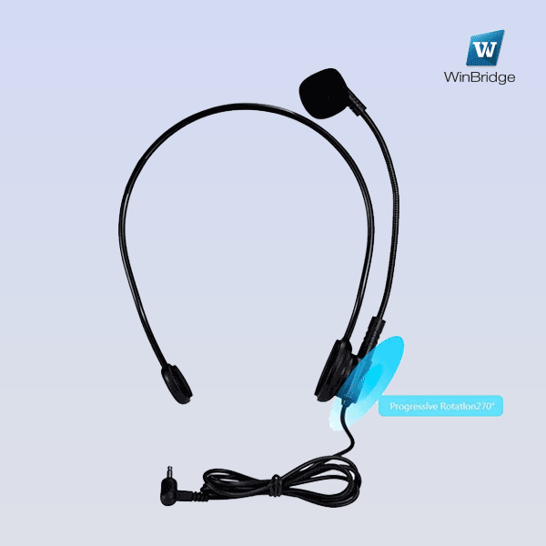 WinBridge S5 Wired Headset Microphone for WB001, S278, S619, M700, M800 etc