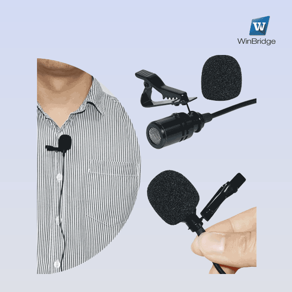 WinBridge S6 Portable Collar Clip Microphone 3.5mm