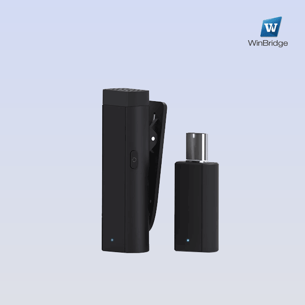 WinBridge M10 Wireless Lavalier Microphone With Charging Case - WinBridge